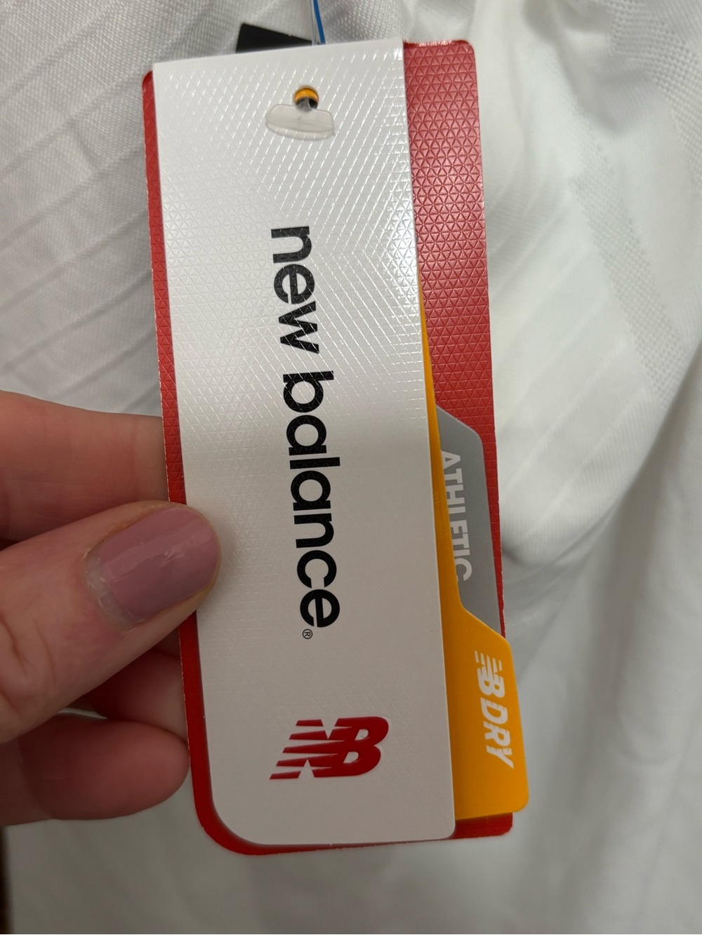 New Balance Flywheel Mesh Racerback Aerocore Running Tank Top White Sz L. NWT - Picture 9 of 12